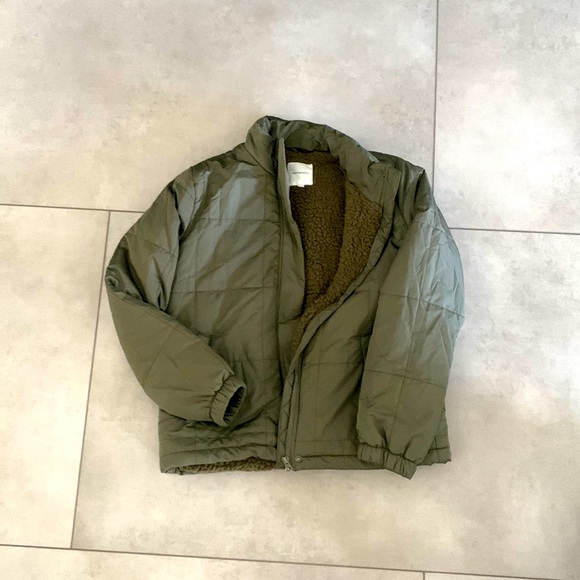 Thread & Supply Jackets & Blazers - dark green fleece lined jacket.